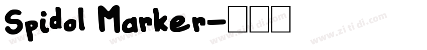 Spidol Marker字体转换